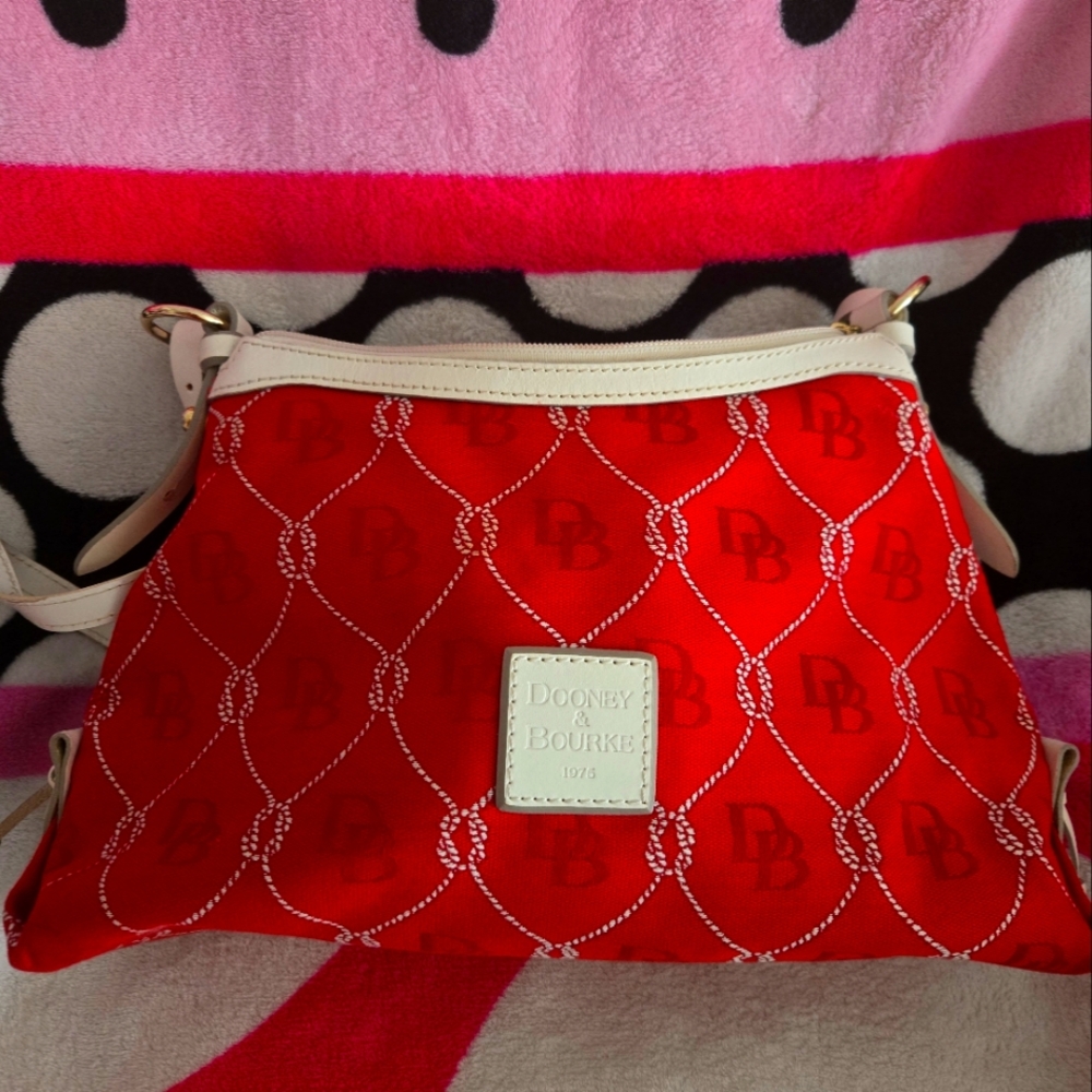 Donney and Burke Red Shoulder Purse